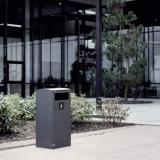 Bica Model 711 Waste bin 100 ltr. Black anthracite