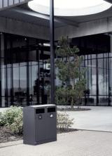 Bica Model 712 Waste sorting 2x100 ltr. Black anthracite