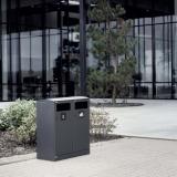 Bica Model 712 Waste sorting 2x100 ltr. Black anthracite