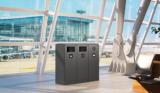 Bica Model 623 Waste bin 90 liters Light anthracite Double open input