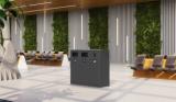Bica Model 623 Waste bin 90 liters Light anthracite Double open input