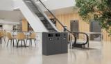Bica Model 623 Waste bin 90 liters Light anthracite Double open input
