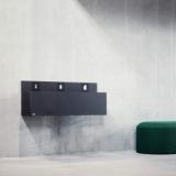 Bica Model 811 Waste sorting 3x20 ltr. Wall mounted Anthracite