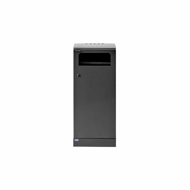 Bica Model 5079 Waste bin 100 ltr. With ashtray Black anthracite