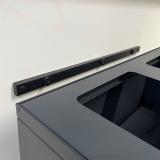 Bica Model 618 Waste Sorting 1x65 + 1x95 Liter Open Inputs Anthracite