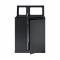 Bica Model 618 Waste Sorting 1x65 + 1x95 Liter Open Inputs Anthracite