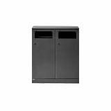 Bica Model 712 Waste sorting 2x100 ltr. Black anthracite
