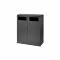 Bica Model 712 Waste sorting 2x100 ltr. Black anthracite