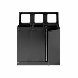 Bica Model 870 Waste sorting 3x45 ltr. Open inputs Anthracite