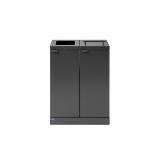 Bica Model 886 Waste sorting 2x45 ltr. Lid/open input Anthracite
