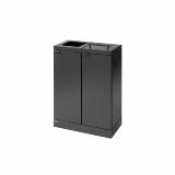Bica Model 886 Waste sorting 2x45 ltr. Lid/open input Anthracite