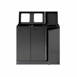 Bica Model 887 Waste sorting 3x45 ltr. Lid/open inputs Anthracite