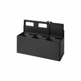 Bica Model 912 Waste sorting 3x15 ltr. Lid/wall mounted Anthracite