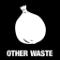 Pictogram Other waste 15x15 cm Outline cut White