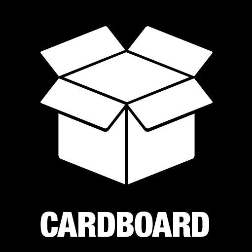 Pictogram Cardboard 15x15 cm Outline cut White