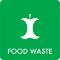 Pictogram Food waste 12x12 cm Sticker Green