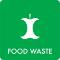 Pictogram Food waste 12x12 cm Sticker Green