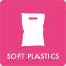 Pictogram Soft plastics 12x12 cm Sticker Pink