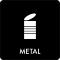Pictogram Metal 12x12 cm Sticker Sort