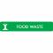 Pictogram Food waste 16x3 cm Sticker Green