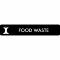 Pictogram Food waste 16x3 cm Sticker Black