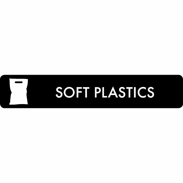 Pictogram Soft plastics 16x3 cm Sticker Black