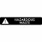 Pictogram Hazardous waste 16x3 cm Sticker Black