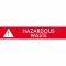 Pictogram Hazardous waste 16x3 cm Magnetic Red