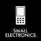 Pictogram Small elektronics 12x12 cm Magnetic Black