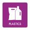 Pictogram Plastics 10x10 cm Self-adhesive Purple