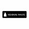 Pictogram Residual waste 10x3 cm Self-adhesive Black