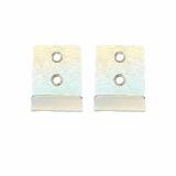 Bracket set for wall mounting of waste bin