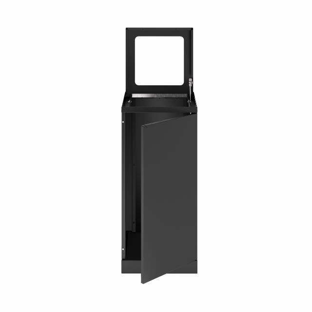 Bica Model 228 Waste bin 100 liters Open input Anthracite