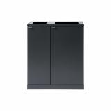 Bica Model 618 Waste Sorting 1x65 + 1x95 Liter Open Inputs Anthracite