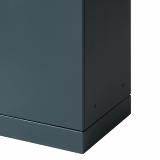 Bica Model 620 Waste bin 90 liters Light anthracite Bottle input