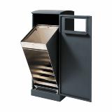 Bica Model 621 Waste bin 90 liters Light anthracite Open input