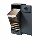 Bica Model 622 Waste bin 90 liters Light anthracite Double bottle input