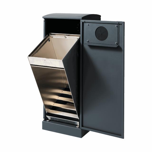 Bica Model 622 Waste bin 90 liters Light anthracite Double bottle input