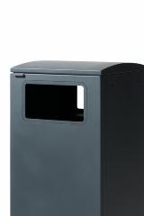 Bica Model 623 Waste bin 90 liters Light anthracite Double open input