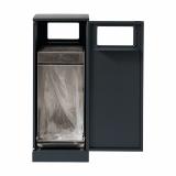 Bica Model 623 Waste bin 90 liters Light anthracite Double open input