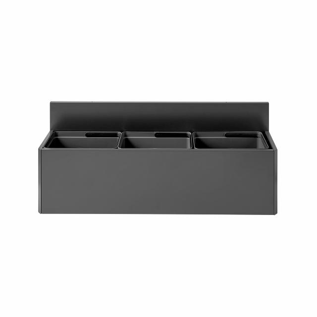 Bica Model 811 Waste sorting 3x20 ltr. Wall mounted Anthracite
