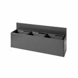 Bica Model 811 Waste sorting 3x20 ltr. Wall mounted Anthracite
