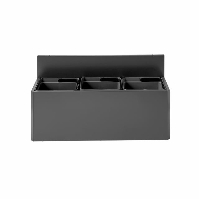 Bica Model 812 Waste sorting 3x15 ltr. Wall mounted Anthracite