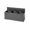 Bica Model 812 Waste sorting 3x15 ltr. Wall mounted Anthracite