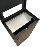 Bica Model 824 Waste bin 95 ltr. Refundable with lock Anthracite