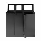 Bica Model 829 Waste sorting 2x65 + 1x95 ltr. Open inputs Antracite