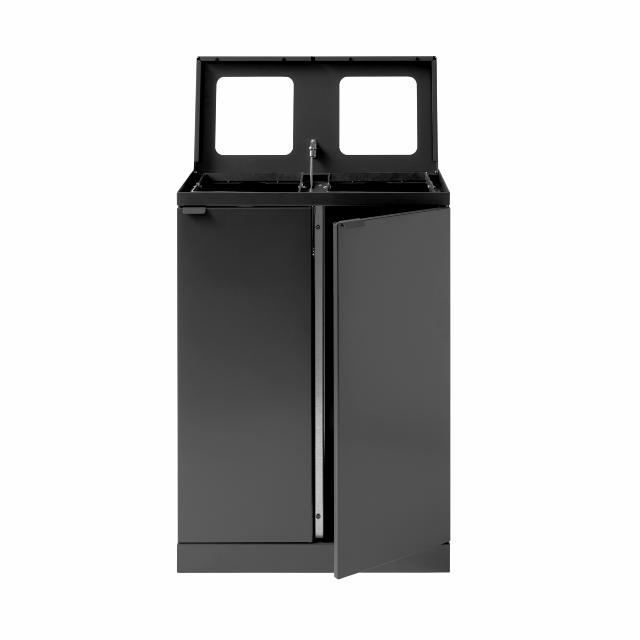 Bica Model 867 Waste sorting 2x65 ltr. Open inputs Anthracite