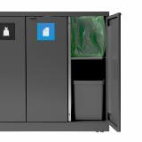 Bica Model 868 Waste sorting 3x65 ltr. Open inputs Anthracite
