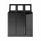 Bica Model 868 Waste sorting 3x65 ltr. Open inputs Anthracite