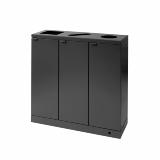Bica Model 869 Waste sorting 3x65 ltr. Shaped inputs Anthracite